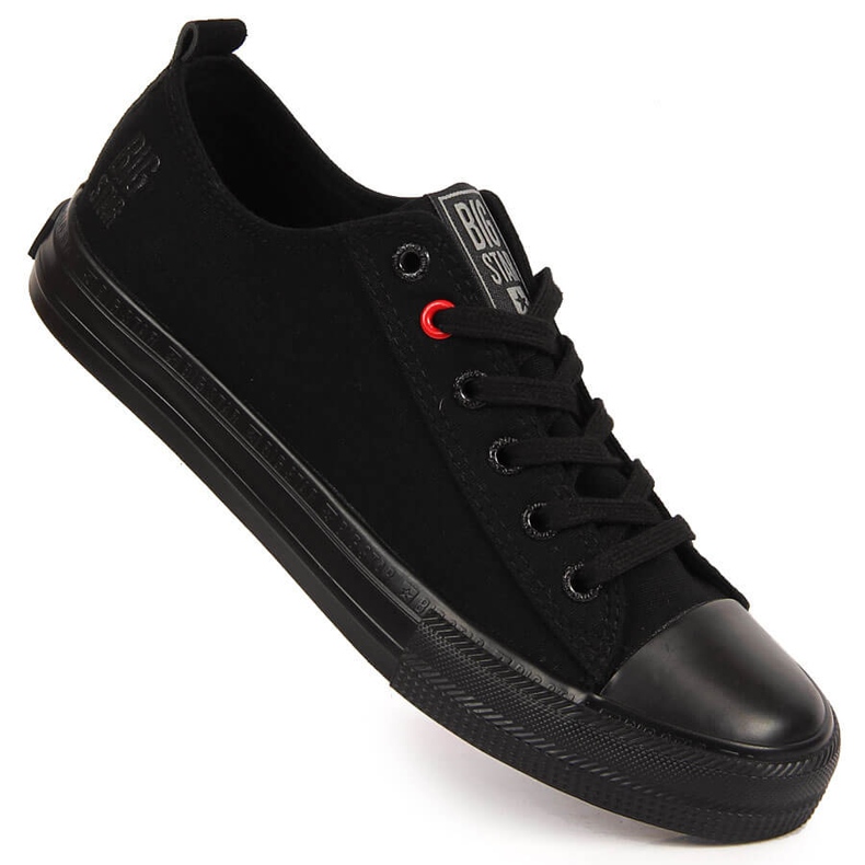 Deportivas bajas de textil todo negro Big Star JJ274003
