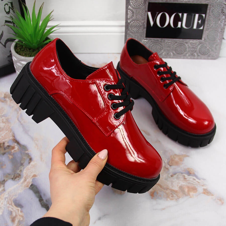 Botas mujer con plataforma rojo Laura La.Fi