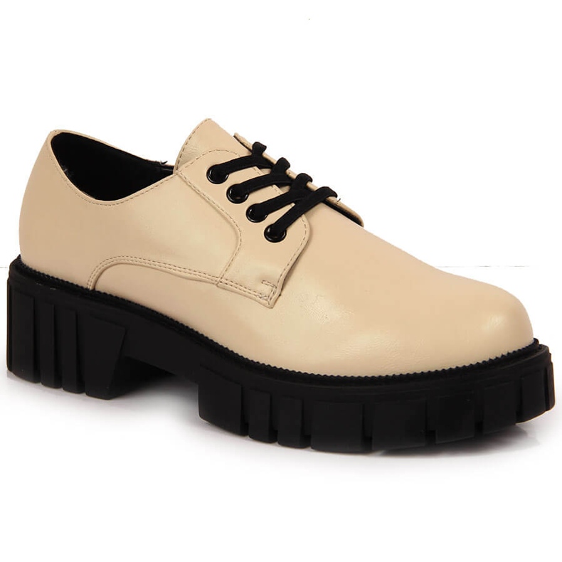 Zapatos de mujer en la plataforma beige Laura La.Fi