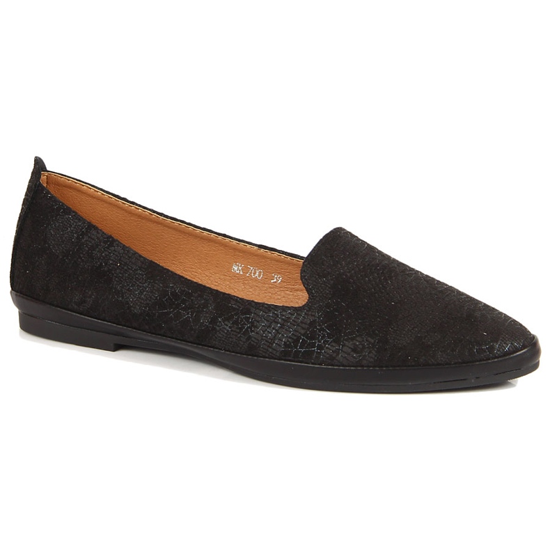 Zapatos lordsy negros de mujer de Sergio Leone