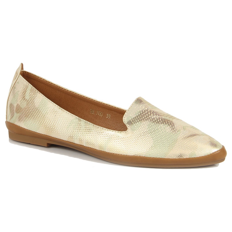 Zapatos señoriales dorados de mujer de Sergio Leone
