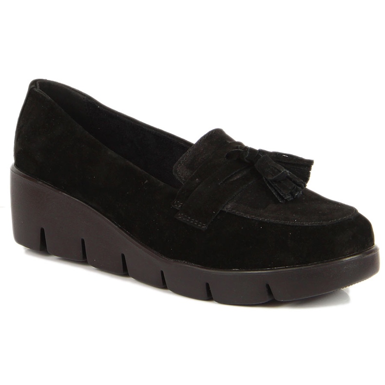 Mocasines mujer Filippo piel negra negro