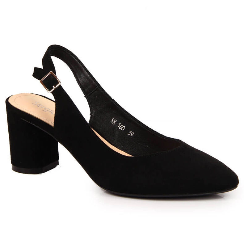 Zapatos de salón para mujer en el poste negro de Sergio Leone