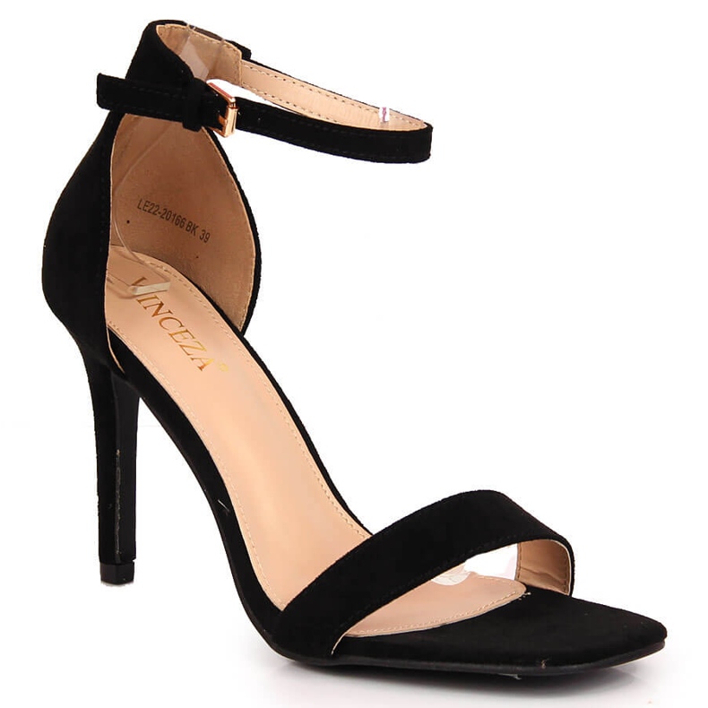 Sandalias negras de tacón Vinceza negro