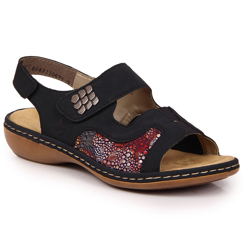 Rieker 65989-14 sandalias velcro azul marino