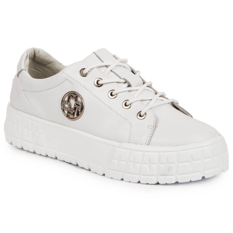 Zapatos mujer plataforma piel blanco Filippo