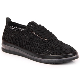 Deportivas de mujer Artiker con cordones en negro