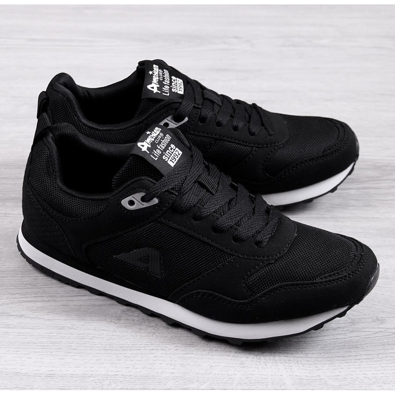 Deportivas hombre American Club negras negro