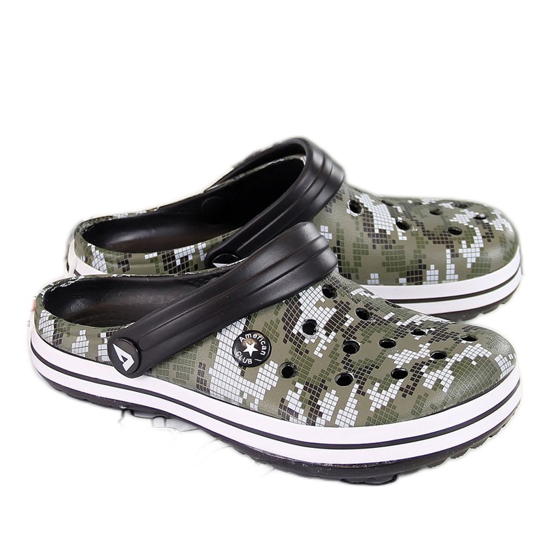 Zapatillas de casa de espuma para niño American Club caqui