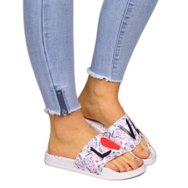 Chanclas de playa de goma blanca para mujer Big Star blanco