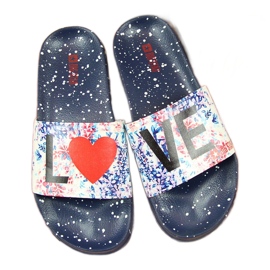 Chanclas de playa mujer goma azul marino Big Star