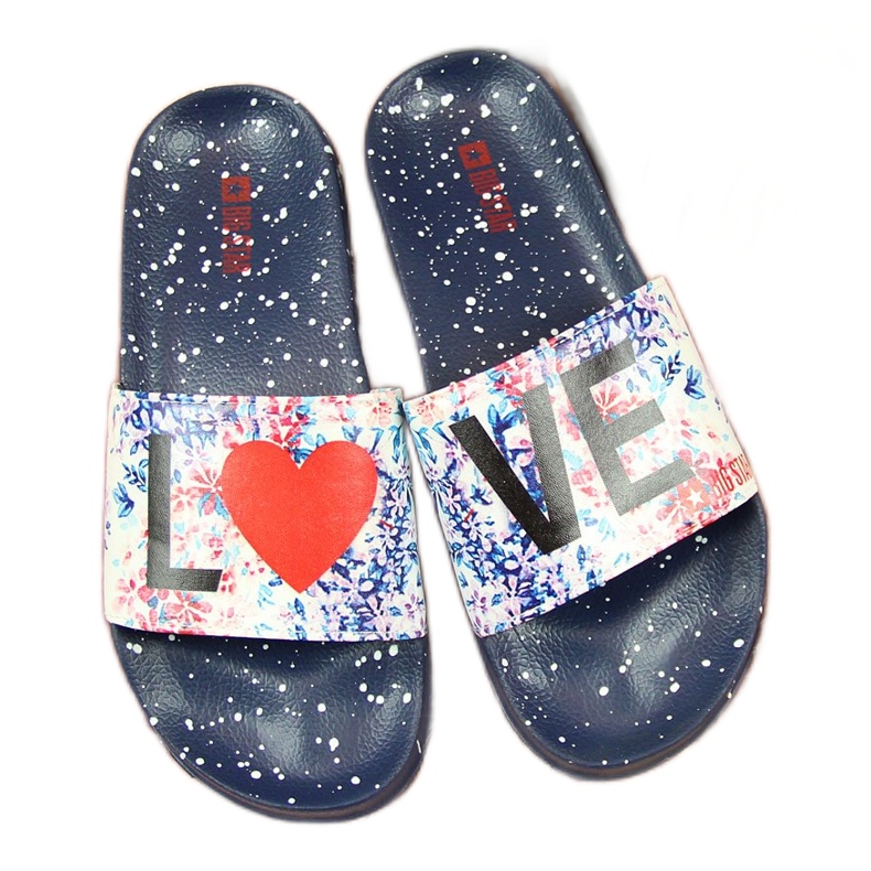 Chanclas de playa mujer goma azul marino Big Star