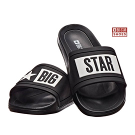 Chanclas de playa de goma negra Big Star DD274A266 negro