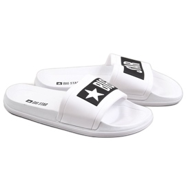 Chanclas de playa de goma blanca Big Star DD274A264 blanco