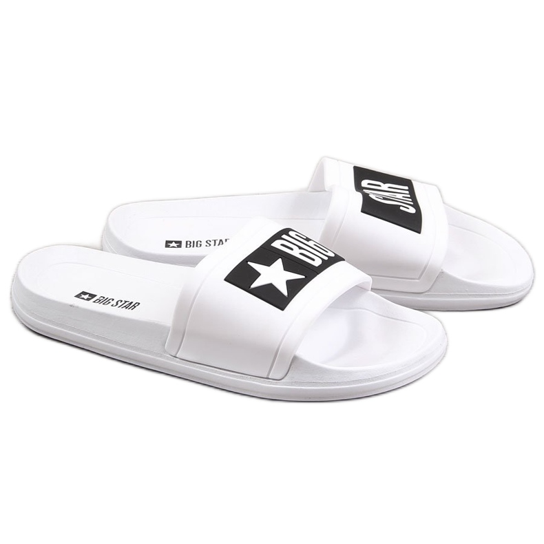 Chanclas de playa de goma blanca Big Star DD274A264 blanco