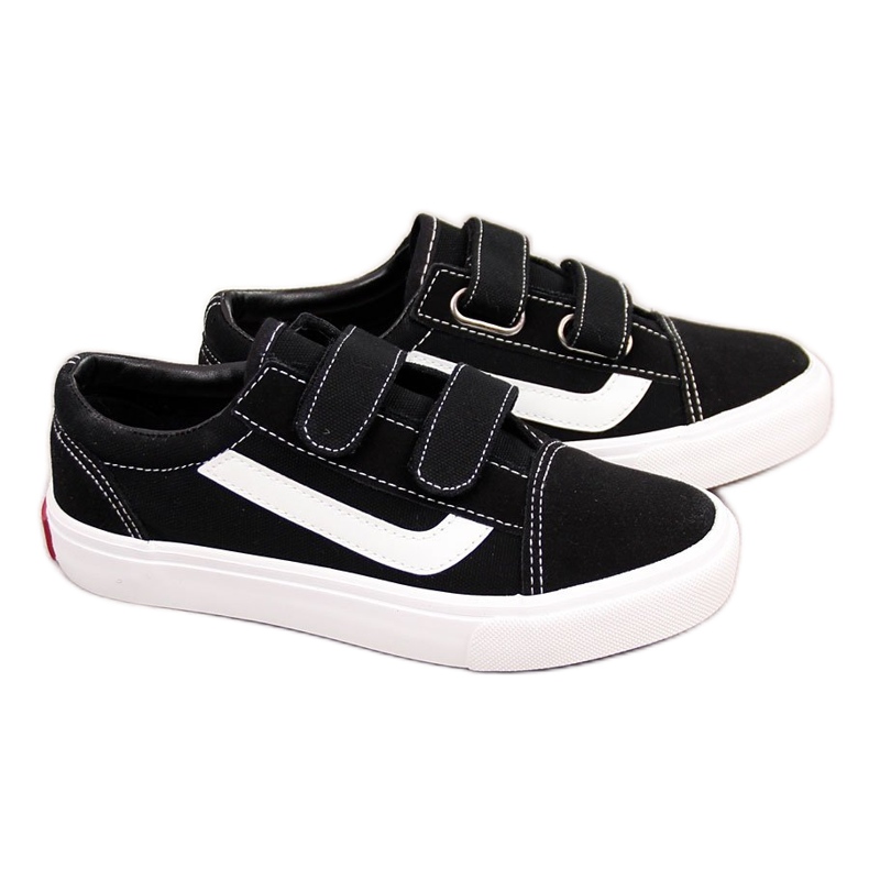 Negro Deportivas de niño Atletico negras con velcros Negro Deportivas de niño Atletico negras con velcros