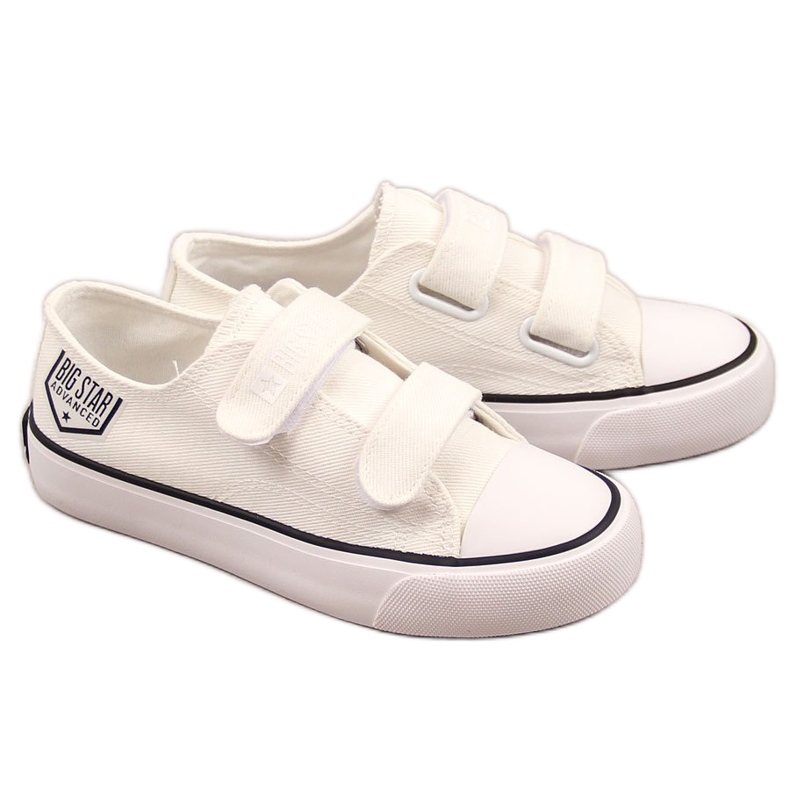 Deportivas infantiles blancas con velcro Big Star FF374061 blanco