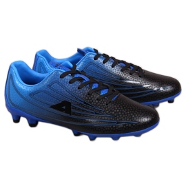 Botas de fútbol para hombre American Club negras y azules negro/azul