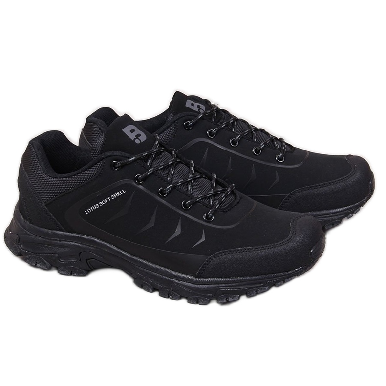 Zapatos de senderismo para hombre impermeables negros McBraun