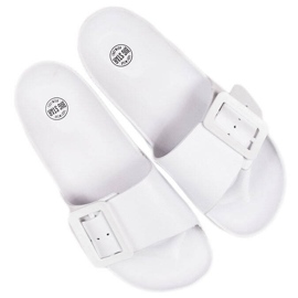 Chanclas de playa de espuma blanca para mujer Big Star FF274A391 blanco