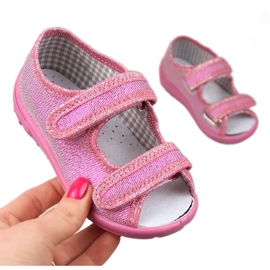 Zapatillas casa niña, sandalias de estar por casa rosa brillante Nazo rosado Zapatillas casa niña, sandalias de estar por casa rosa brillante Nazo rosado