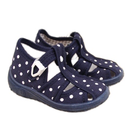 Zapatillas casa niña, sandalias Nazo azul marino