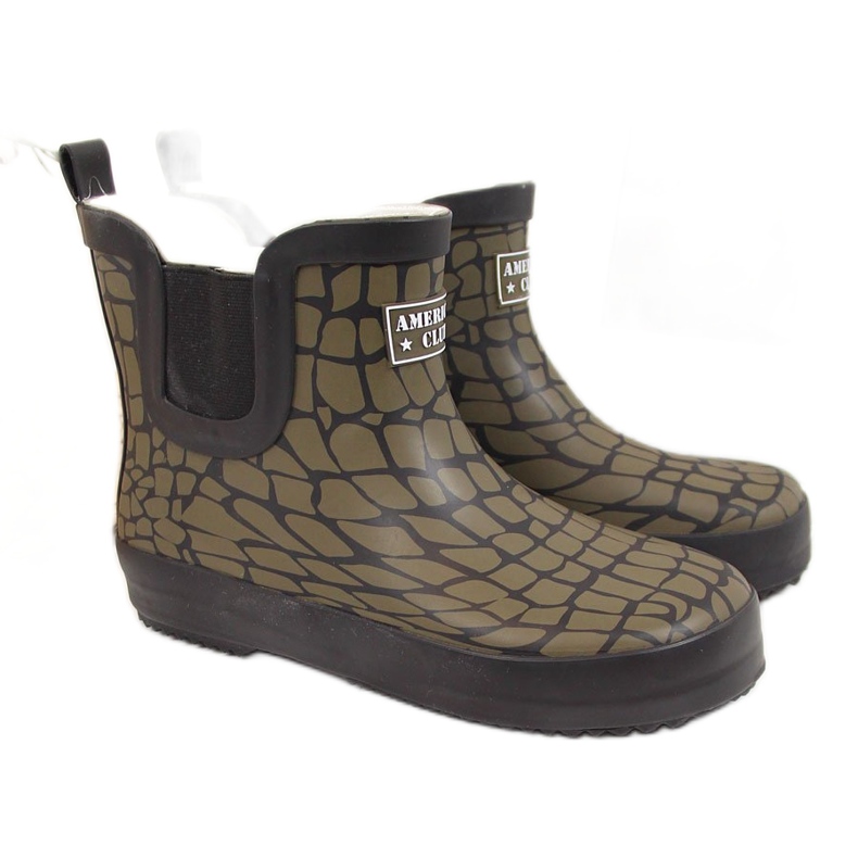 Chanclas de niño American Club kaki verde