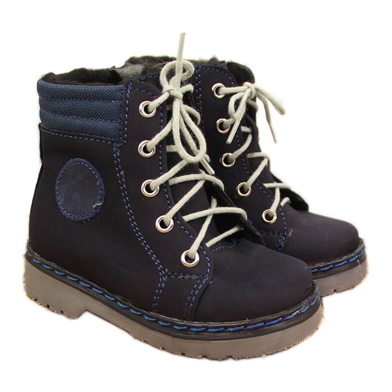 Botas cálidas para niños azul marino Kornecki 4984