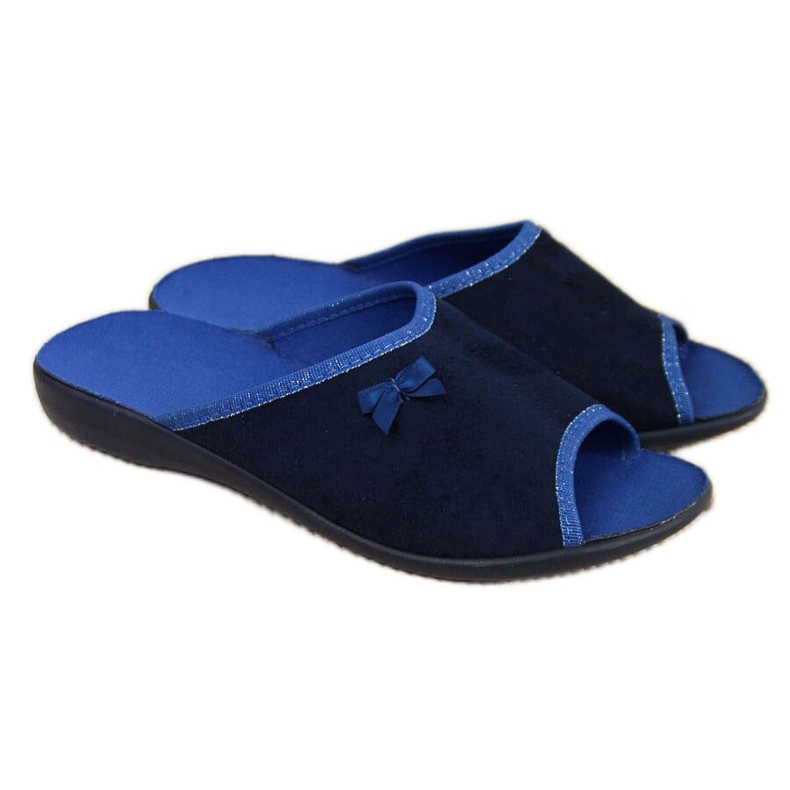 Zapatillas de estar por casa de mujer, azul marino y azul Befado