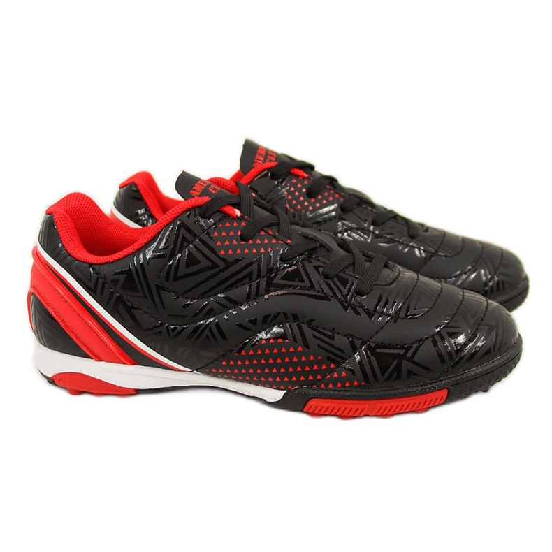 Deportivas de césped para niños American Club negro y rojo negro / rojo