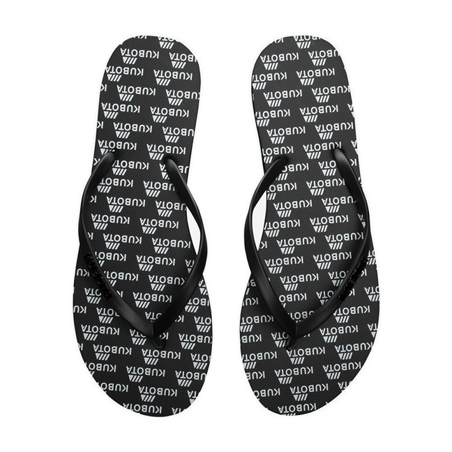 Chanclas goma Kubota negras negro