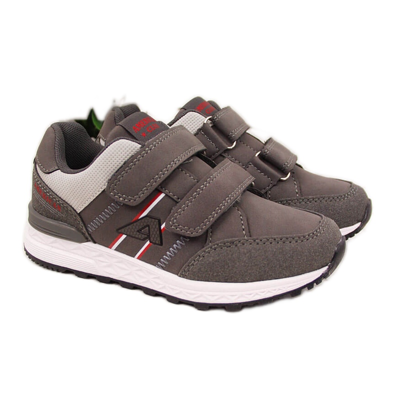 Sport niño gris American Club velcros