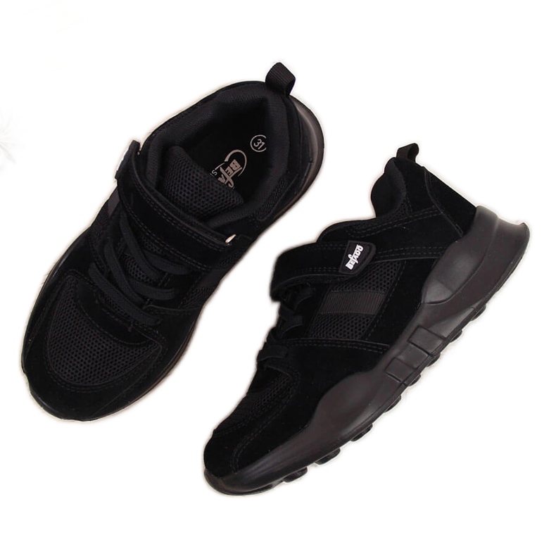 Deportivas infantiles Befado negro con velcros