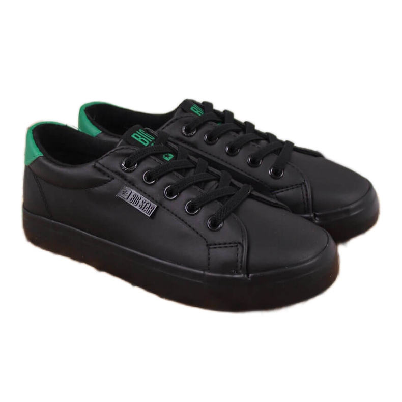 Zapatillas deportivas para niños low eco cuero negro Big Star DD374147