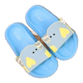 Zapatillas de casa de espuma para niños Befado azul