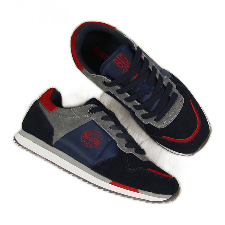 Deportivas piel azul marino Big Star GG274A055 multicolor