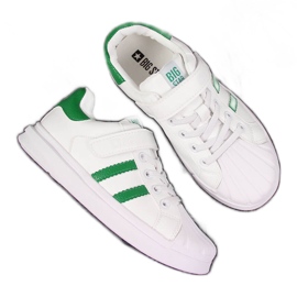 Deportiva infantil velcro Big Star GG374019 blanca blanco