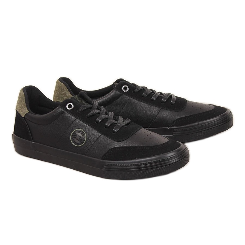 Zapatilla baja hombre ecopiel negra Big Star II174008 negro