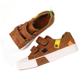 Deportivas bajas para niño en ecopiel camel Big Star II374017 marrón