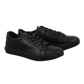 Deportivas bajas de hombre en ecopiel negra Big Star II174029 negro
