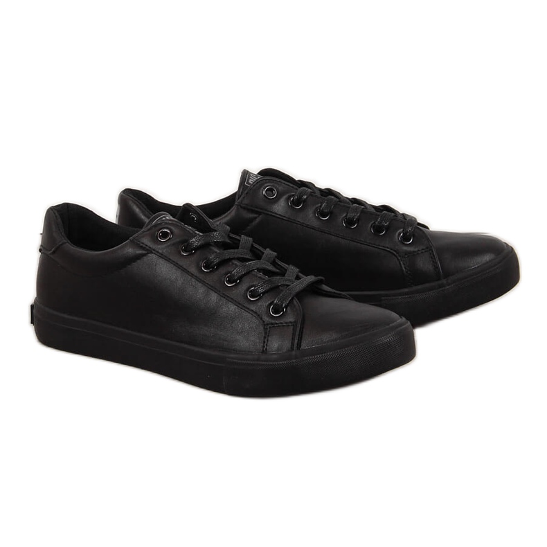 Deportivas bajas de hombre en ecopiel negra Big Star II174029 negro