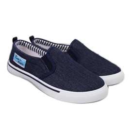 Atletico Zapatillas slip-on de hombre Atlético azul marino