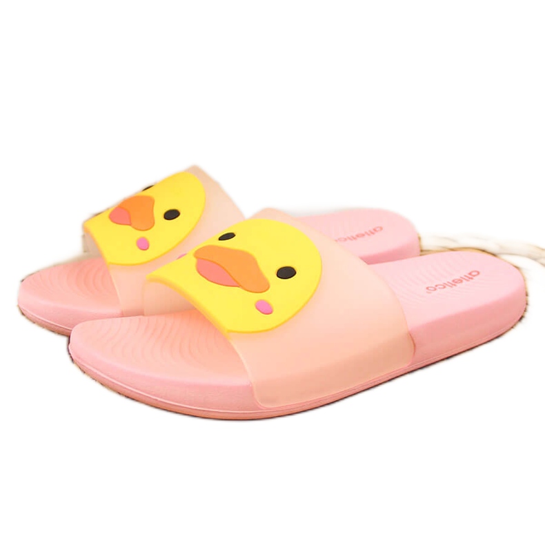 Zapatillas de casa de niña atletico rosa para la piscina rosado