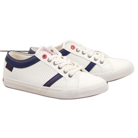 Deportivas bajas de hombre ecopiel blancas Cross Jeans II1R4005C blanco