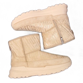 News Botas de nieve mujer ante beige NOVEDADES