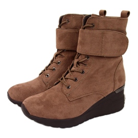 Marrón Botas cuña mujer marrón Jezzi Marrón Botas cuña mujer marrón Jezzi