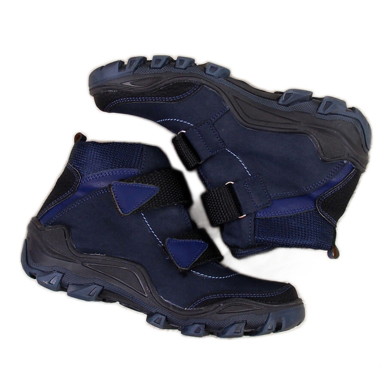Cazadora niño con velcro azul marino Kornecki 6394