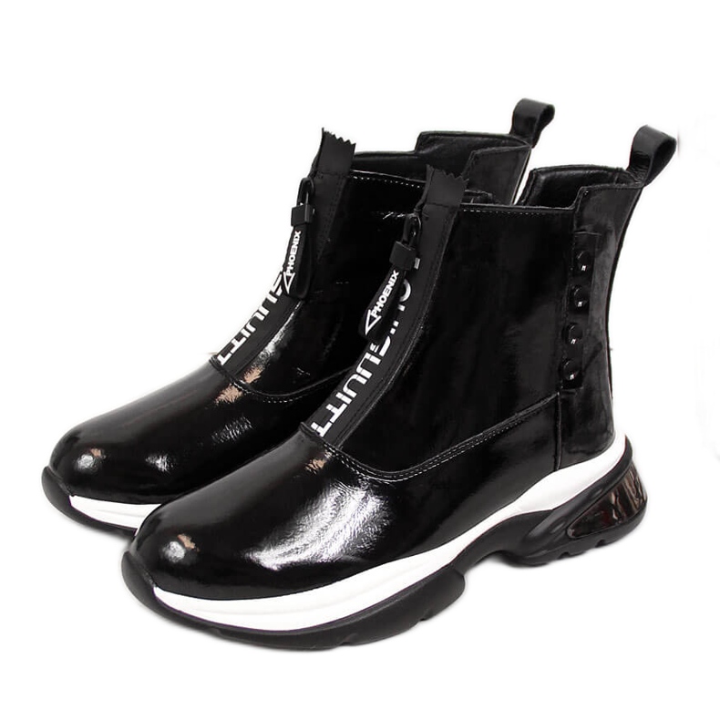 Deportivas mujer charol negro T.Sokolski Deportivas mujer charol negro T.Sokolski