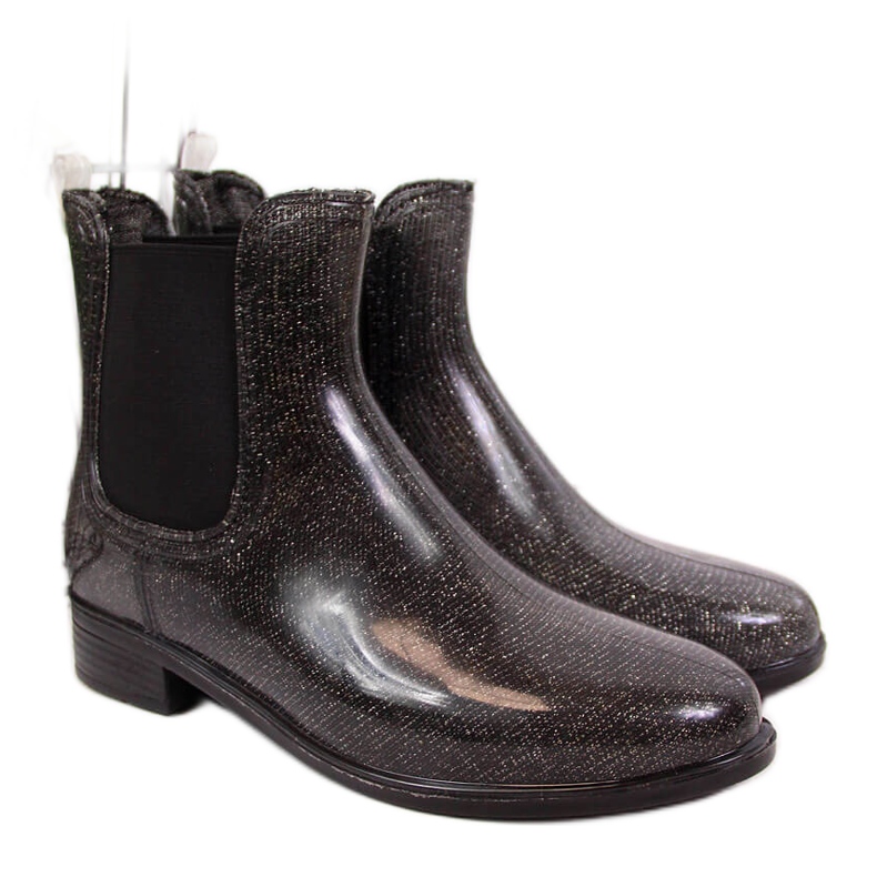 Chanclas de mujer negras y plateadas, negras y plateadas T.Sokolski negro plata