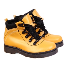 Botas de niño cálido camel Kornecki 6737 amarillo